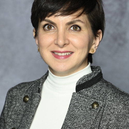 female with short black hair