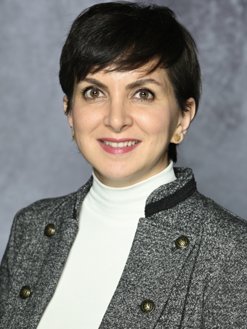 female with short black hair
